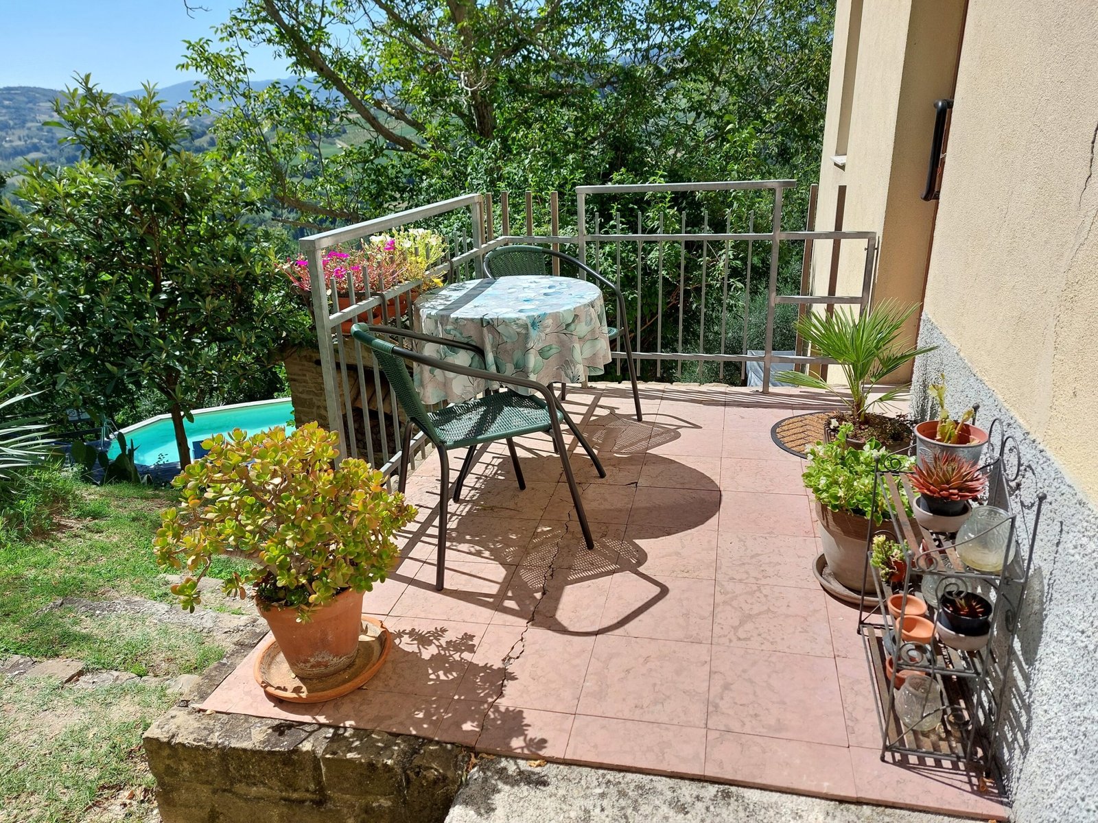 Campsite natural swimming pond